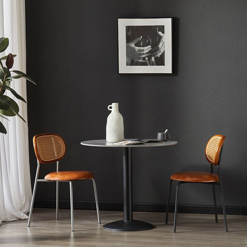 Glam Metal Kitchen and Dining Room Chair Open Back Dining Side Chair Clearhalo 'Dining Chairs' 'Dining Tables & Seating' 'dining_chair' 'furn' 'furn_dining_chair' 'Furniture' 'furniture_dining_chair' 'Kitchen & Dining Furniture' 1200x1200_3a233208-a661-4c5c-ab9d-316c94406f40