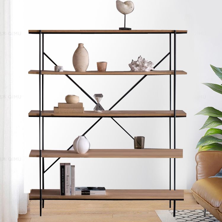 Modern Bookshelf Solid Wood Bookcase With Rectangular Shelves Clearhalo 'Bookcases' 'furn' 'furn_bookcases' 'Furniture' 'furniture_bookcases' 'Office Furniture' 1200x1200_3a23ed9d-8d71-4b61-9804-7f03d9cae567