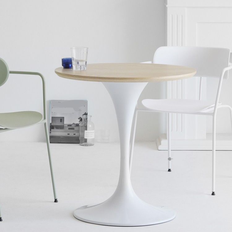 現代的なカジュアルダイニングテーブルラウンドトップディナーテーブルキッチンホーム