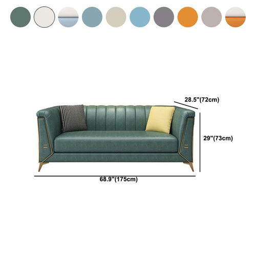 30.7" H Contemporary Faux Leather Tuxedo Sofa for Living Room Clearhalo 'furn' 'furn_sofas' 'Furniture' 'Living Room Furniture' 'Sofa' 'sofas' 1200x1200_3a24f023-db14-45b6-9c4f-131d09c4f059