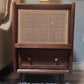 Gabinete de cabecilla de ratán Mesa de noche minimalista moderna con piernas