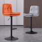 Contemporary Liftable Bar-stool PU Leather Bar Stool with Metal Legs Clearhalo 'Bar Furniture' 'Bar Stools' 'bar_stools' 'furn' 'furn_bar_stools' 'Furniture' 'furniture_bar_stools' 'Kitchen & Dining Furniture' 1200x1200_3a259b3f-a577-4230-91fc-7a2df77d99e9