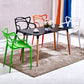 Scandinavian Restaurant Plastic Arm Chair Matte Finish Cross Back Dining Chair Clearhalo ' kitchen&dining_furn' 'Dining Chairs' 'Dining Tables & Seating' 'dining_chair' 'furn' 'furn_dining_chair' 'Furniture' 'furniture_dining_chair' 'Kitchen & Dining Furniture' 'kitchen' 1200x1200_3a26a489-c6a7-4cb7-a9da-e3ee39ca6770