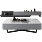 Marble Top Abstract Coffee Table with Storage Contemporary White Clearhalo 'Coffee & Accent Tables' 'Coffee Tables' 'coffee_tables' 'furn' 'furn_coffee_tables' 'Furniture' 'Living Room Furniture' 1200x1200_3a27dc95-cdf9-409b-a62d-871a70315f3f