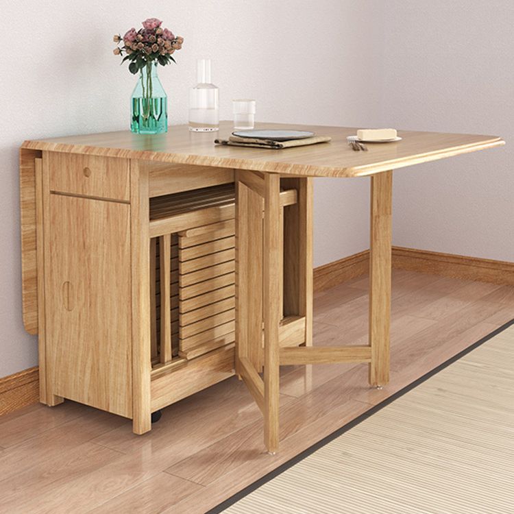 Mid-Century Modern Table Rectangle Dining Room Rubberwood Solid Wood Table(only table) Clearhalo ' dining_table' 'Dining Tables & Seating' 'Dining Tables' 'furn' 'furn_dining_table' 'Furniture' 'furniture_dining_table' 'Kitchen & Dining Furniture' 'kitchen&dining_furn' 'kitchen' 'kitchen_dining_table' 1200x1200_3a28f172-1404-48b2-a884-73601d4909f3