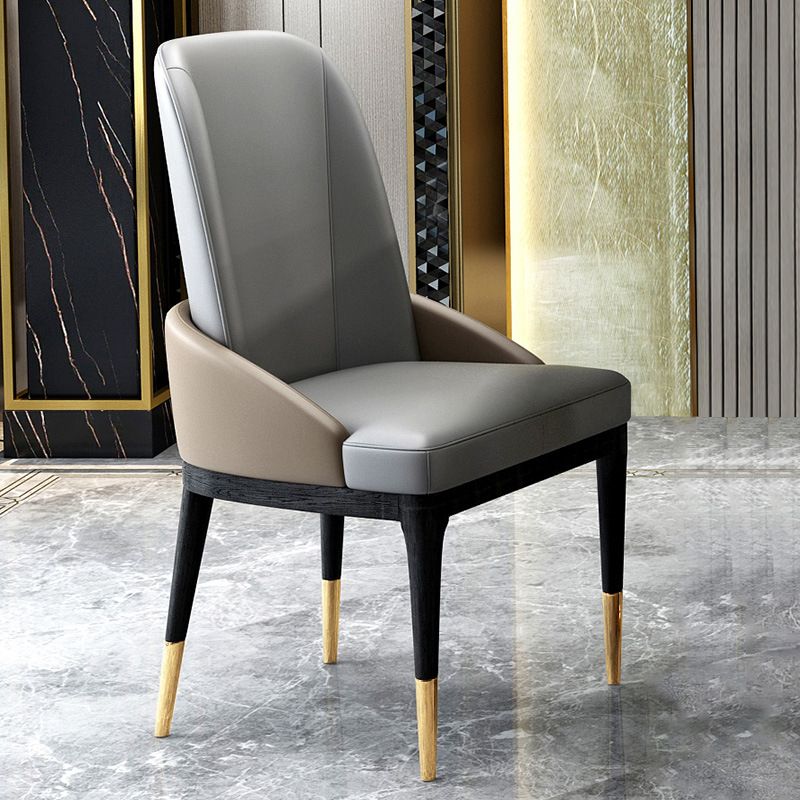 Nordic Dining Room Dining Chairs Armless Faux Leather Kitchen Chairs Clearhalo 'Dining Chairs' 'Dining Tables & Seating' 'dining_chair' 'furn' 'furn_dining_chair' 'Furniture' 'furniture_dining_chair' 'Kitchen & Dining Furniture' 1200x1200_3a2d1493-cbbc-4447-92f0-fe0017c8974b