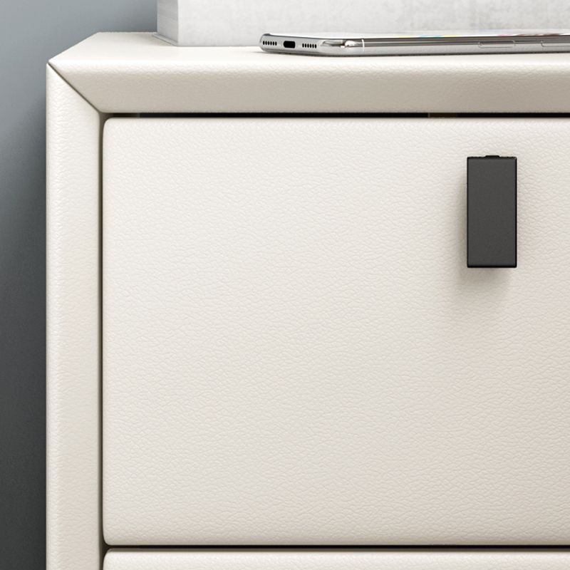 Passe de nuit en faux cuir moderne 2 pattes en bois massif de 2 dessins inclus la table de nuit