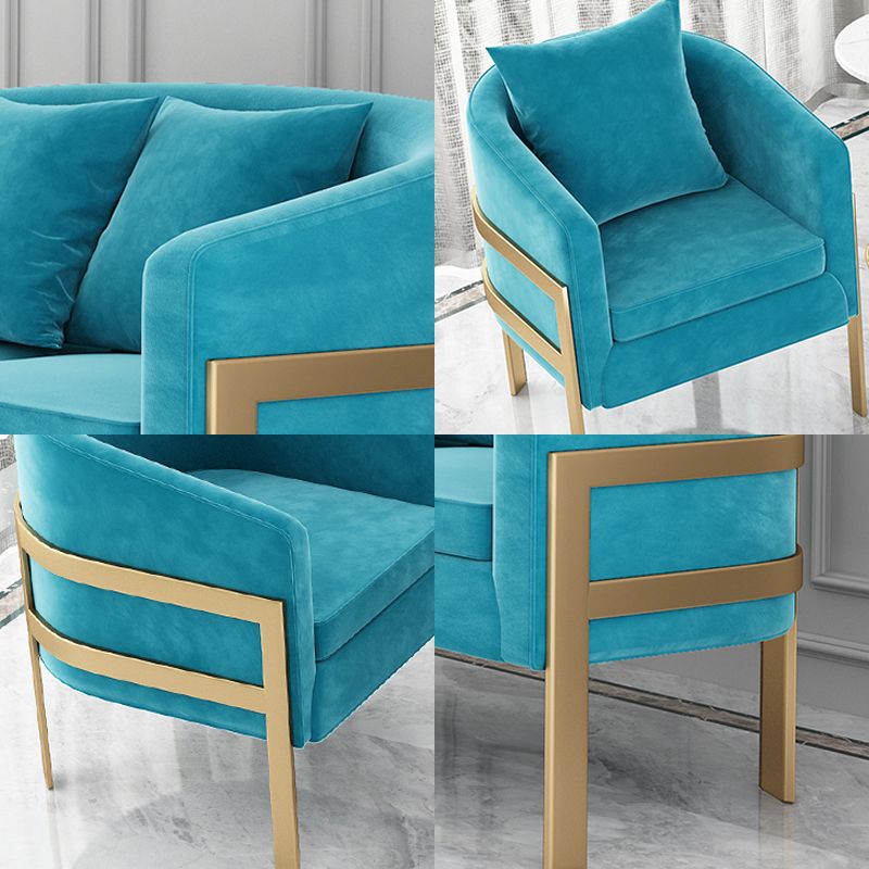 23,62 "Barrel Velvet Barrel Armes incluses pour chaise pour le salon