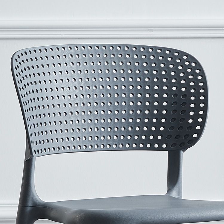 Stackable Plastic Dining Side Chairs Open Back Armless Dining Chairs (Set of 4) Clearhalo ' kitchen&dining_furn' 'Dining Chairs' 'Dining Tables & Seating' 'dining_chair' 'furn' 'furn_dining_chair' 'Furniture' 'furniture_dining_chair' 'Kitchen & Dining Furniture' 'kitchen' 1200x1200_3a30265c-9bda-4fe0-a636-07f95b76c4df