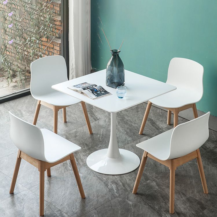 Zeitgenössischer Esszimmer Holz Parsons Armless Dining Side Stuhl