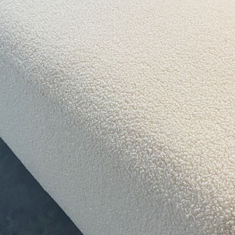 Sofá sofá sofá de lana curva en blanco para sala de estar, apartamento