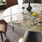 Traditional Luxury Dining Table Round Sintered Stone Pedestal Table with Metal Base Clearhalo ' dining_table' 'Dining Tables & Seating' 'Dining Tables' 'Furniture' 'furniture_dining_table' 'Kitchen & Dining Furniture' 'kitchen&dining_furn' 'kitchen' 'kitchen_dining_table' 1200x1200_3a35df77-09e5-47a3-99b1-6590e9d4ac62