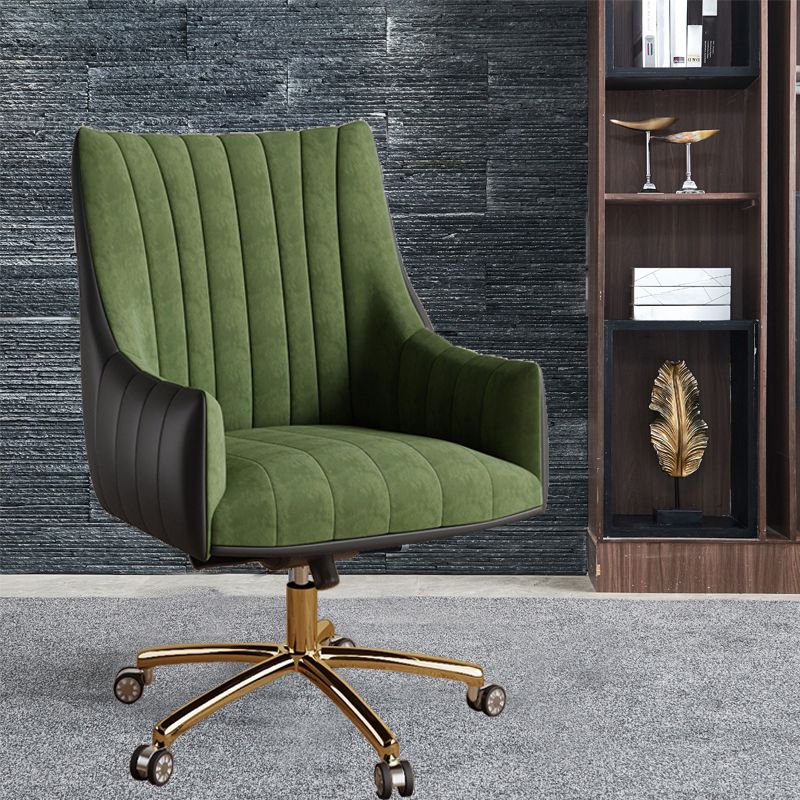 Chaise pivotante moderne chaise de bureau de hauteur de siège réglable sans bras avec roues