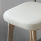 Nordic Style PU Leather Bar-stool Square Seat Counter Bar Stool with Wooden Legs Clearhalo 'Bar Furniture' 'Bar Stools' 'bar_stools' 'furn' 'furn_bar_stools' 'Furniture' 'Kitchen & Dining Furniture' 1200x1200_3a3b9b9a-5c5a-430d-bea5-8164976509d7