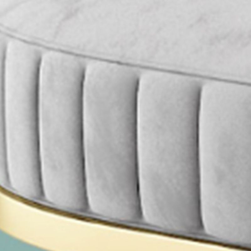 Glam Oval Bench with Legs Velvet Foam Solid Color Bench for Bedroom Clearhalo 'Benches' 'Chairs & Seating' 'furn' 'furn_benches' 'Furniture' 'Living Room Furniture' 1200x1200_3a3ec854-fe4e-4721-8cad-2b7571df749d