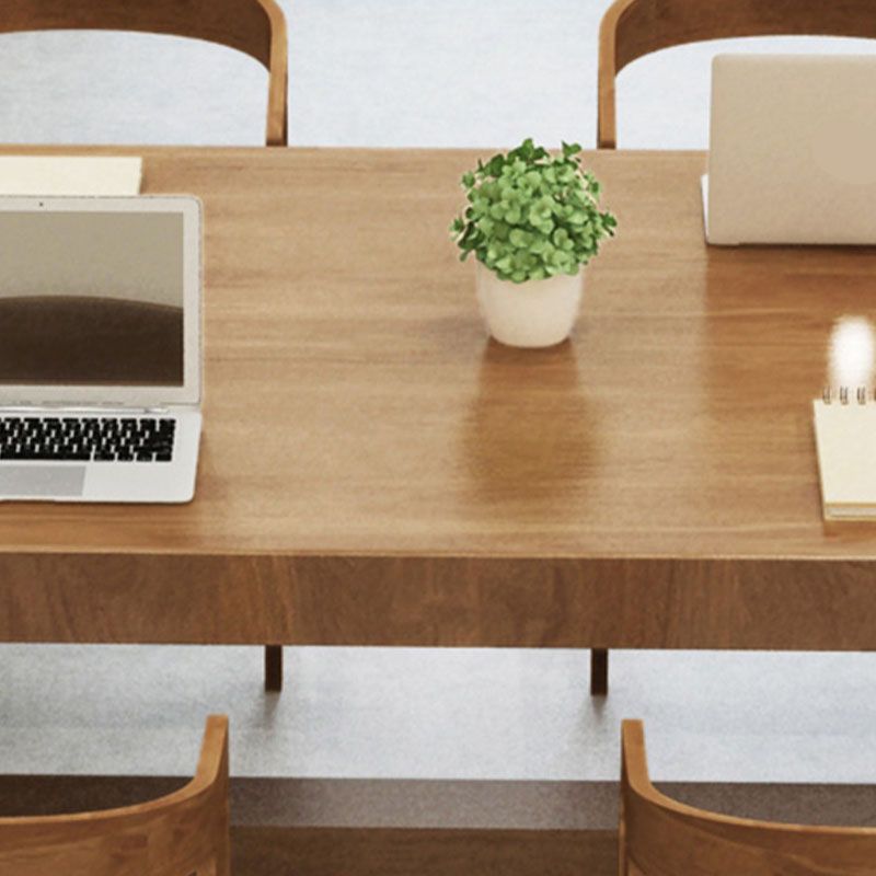 29.25-inch Height Industrial Writing Desk Oval Solid Wood Office Desk Clearhalo 'furn' 'furn_office_desk' 'Furniture' 'Office Desks' 'Office Furniture' 'office_desk' 1200x1200_3a3f3b4b-0f4b-4a60-acea-96e7afae4b47