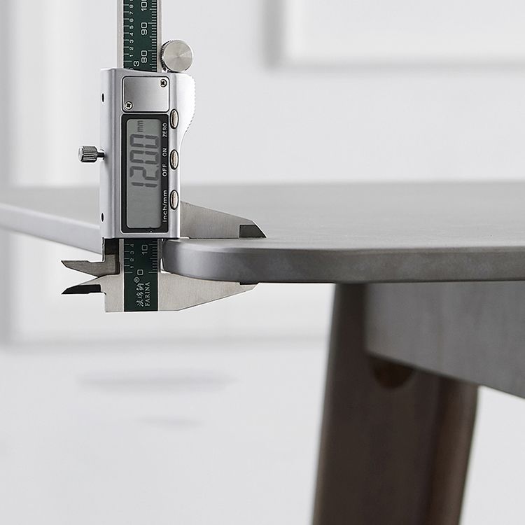 Standard Sintered Stone Dining Room Set with 4 Black Metallic Legs for Kitchen Furniture Clearhalo 'Dining Room Sets' 'Dining Tables & Seating' 'dining_room_set' 'furn' 'furn_dining_room_set' 'Furniture' 'furniture_dining_room_set' 'Kitchen & Dining Furniture' 'kitchen&dining_furn' 'kitchen' 1200x1200_3a40a71b-ba5f-4e4b-942c-2bc104b252b9