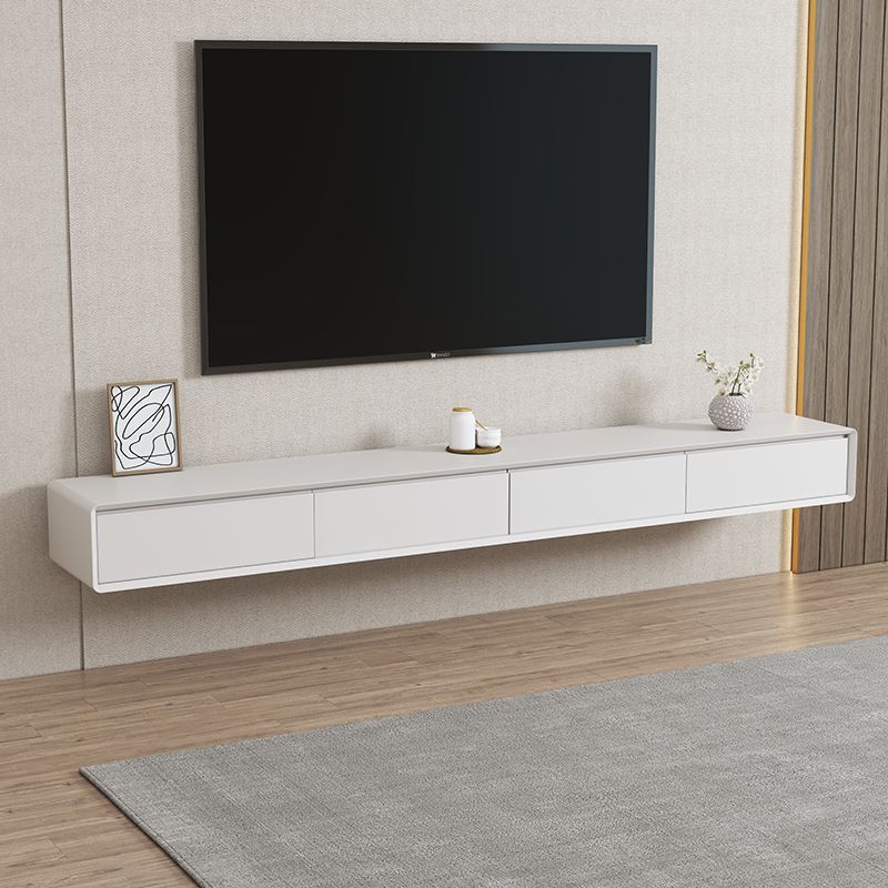 Modern White TV Console Wall Mounted Wood Media Console with Drawers Clearhalo 'furn' 'furn_tv_stands_entertainment_centers' 'Furniture' 'Living Room Furniture' 'TV Stands & Entertainment Centers' 'TV Stands & Media Storage Furniture' 'tv_stands_entertainment_centers' 1200x1200_3a41809e-717b-433d-80af-2bde27b611bf