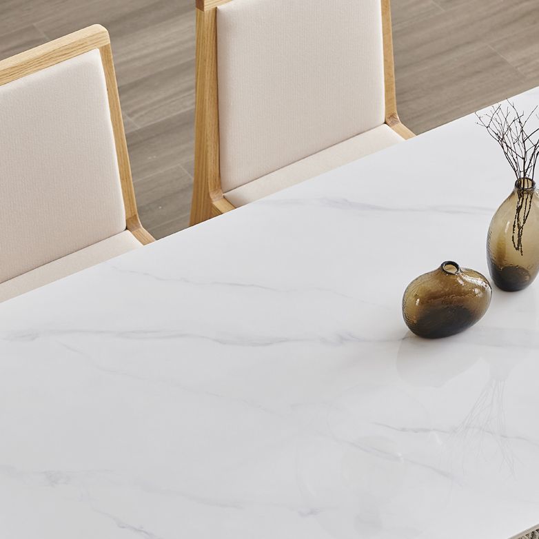 Modern 1/4/5/7 Pieces Dining Set Sintered Stone Top Dining Table Set with Chairs Clearhalo 'Dining Room Sets' 'Dining Tables & Seating' 'dining_room_set' 'furn' 'furn_dining_room_set' 'Furniture' 'furniture_dining_room_set' 'Kitchen & Dining Furniture' 'kitchen&dining_furn' 'kitchen' 1200x1200_3a43b643-f879-4188-8a85-d5411c73713d