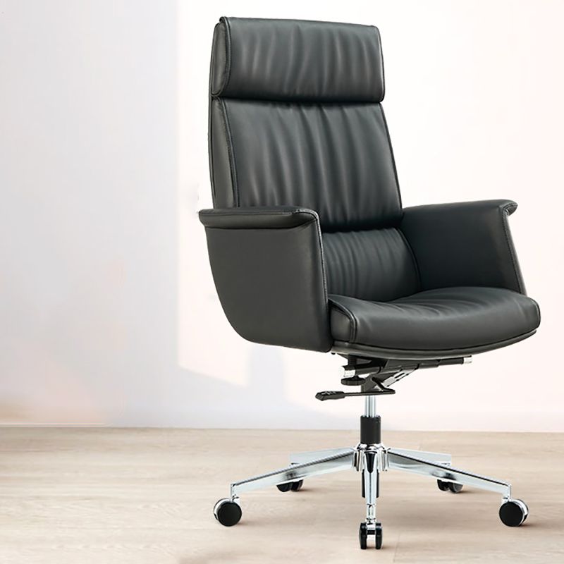 Chaise de direction contemporaine à dossier haut, chaise de bureau exécutif