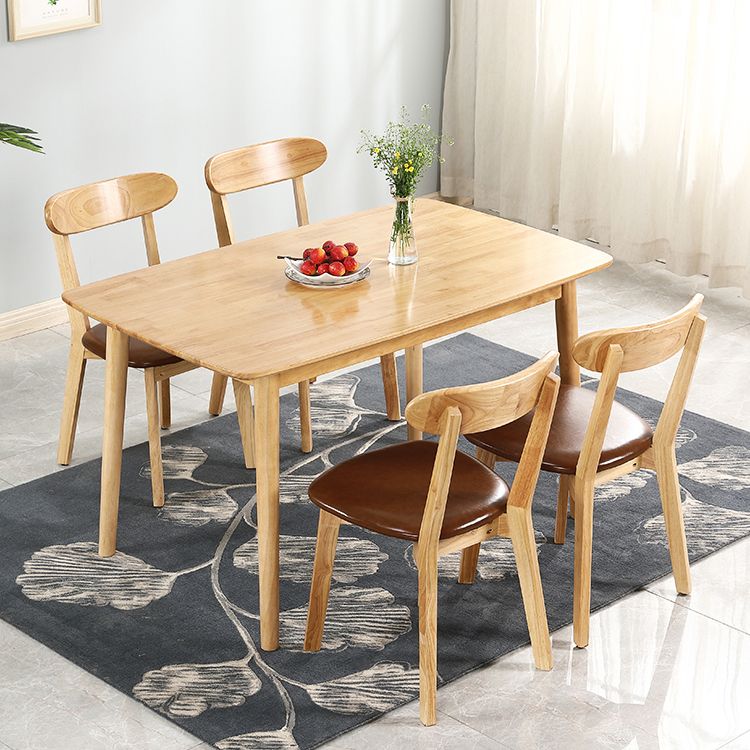 Contemporary Solid Wood Standard Dining Table Rectangle Shape Dining Table for Kitchen Clearhalo ' dining_table' 'Dining Tables & Seating' 'Dining Tables' 'furn' 'furn_dining_table' 'Furniture' 'furniture_dining_table' 'Kitchen & Dining Furniture' 'kitchen&dining_furn' 'kitchen' 'kitchen_dining_table' 1200x1200_3a45d186-2822-4349-9ce7-e446d6cfb665