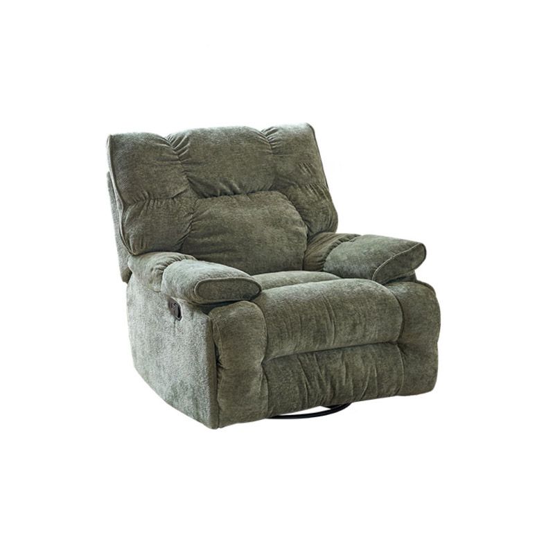 Swivel Rocker Standard Recliner Solid Color Manual-Handle Recliner Chair Clearhalo 'Chairs & Seating' 'furn' 'furn_recliners' 'Furniture' 'Living Room Furniture' 'Recliners' 1200x1200_3a46b76a-3332-4fd7-b7a0-4e2e9cf4260d
