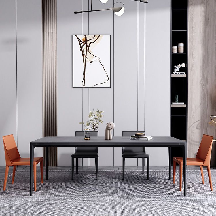 Modern 1/4/5/6 Pieces Aluminium Dinette Set with Sintered Stone Top Dining Table Set Clearhalo 'Dining Room Sets' 'Dining Tables & Seating' 'dining_room_set' 'furn' 'furn_dining_room_set' 'Furniture' 'furniture_dining_room_set' 'Kitchen & Dining Furniture' 1200x1200_3a488d50-5c93-4b0b-846f-a9bc2fced724