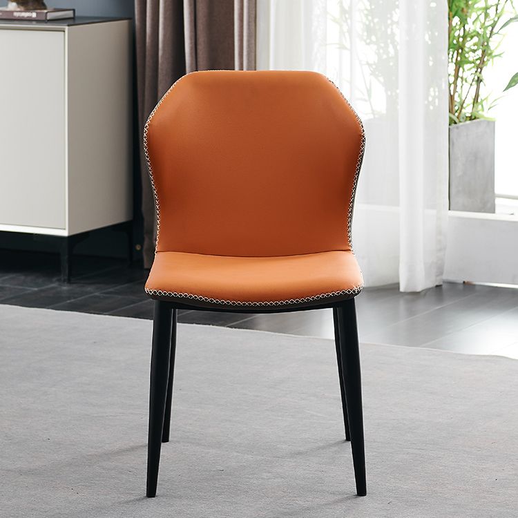 Modern Metal Dining Armless Chair Wingback Side Chair for Restaurant Use Clearhalo ' kitchen&dining_furn' 'Dining Chairs' 'Dining Tables & Seating' 'dining_chair' 'furn' 'furn_dining_chair' 'Furniture' 'furniture_dining_chair' 'Kitchen & Dining Furniture' 'kitchen' 1200x1200_3a4b48f2-d09a-4738-8cb9-de415938f3c5