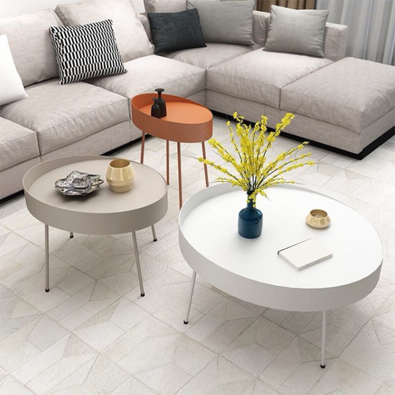 DIA 15.75 "/23.62" /31.5 "鉄カクテルテーブル4脚コーヒーテーブル