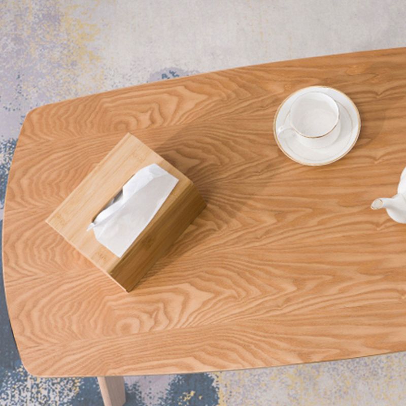 Moderne stijl 4 poten Basis Solid Color Round/Square houten salontafel voor appartement