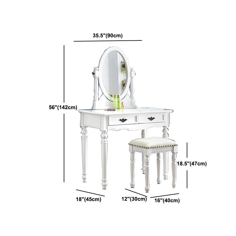 Tavolo da toeletta da toeletta per vanità in legno tradizionale set da trucco da vanità