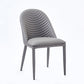Leather Contemporary Indoor-Outdoor Dining Chair Solid Back Side Chair