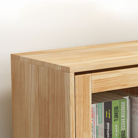 Hedendaags hout gesloten terug boekenkast standaard boekenplank met planken