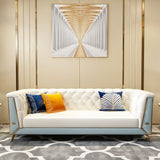 Glam Pillow Top Arm Chesterfield Sofa 33.46"H Tufted Split-Back Sofa with Hair Pin Legs Clearhalo 'furn' 'furn_sofas' 'Furniture' 'furniture_sofas' 'kitchen' 'kitchen_sofas' 'Living Room Furniture' 'Sofa' 'sofas' 1200x1200_3a53eb12-48ee-4dbe-a693-f367d86b65ea