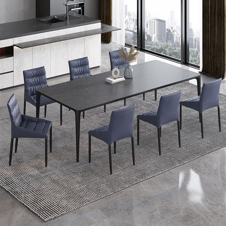 Rectangle Shape Dining Table Industrial Sintered Stone Table with 4 Legs Clearhalo ' dining_table' 'Dining Tables & Seating' 'Dining Tables' 'Furniture' 'furniture_dining_table' 'Kitchen & Dining Furniture' 'kitchen&dining_furn' 'kitchen' 'kitchen_dining_table' 1200x1200_3a551323-c058-463c-8239-020c664801ce