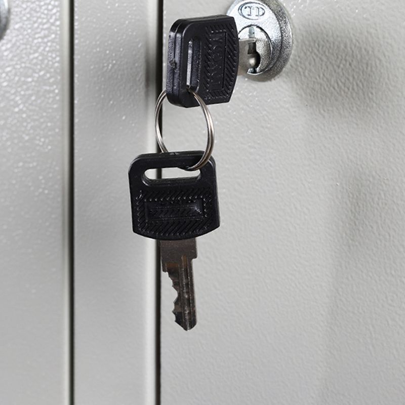 Metal Contemporary Cabinet for Home White Steel Storage Cabinet Clearhalo 'Armoires & Wardrobes' 'armoires_wardrobes' 'Bedroom Furniture' 'furn' 'furn_armoires_wardrobes' 'Furniture' 1200x1200_3a55a652-0132-4f9e-8b98-9328aab30084