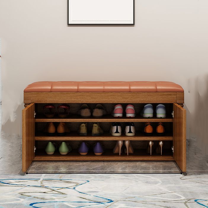 Rectangle 13.8" Wide Entryway Bench Cushioned Upholstered Bench in Manufactured Wood Clearhalo 'Benches' 'Chairs & Seating' 'furn' 'furn_benches' 'Furniture' 'Living Room Furniture' 1200x1200_3a56e810-54ed-429f-8199-8c3349241dbd