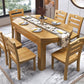 Modern Standard Dining Table Extendable Solid Wood Dining Table with 4 Legs Clearhalo ' dining_table' 'Dining Tables & Seating' 'Dining Tables' 'furn' 'furn_dining_table' 'Furniture' 'furniture_dining_table' 'Kitchen & Dining Furniture' 'kitchen&dining_furn' 'kitchen' 'kitchen_dining_table' 1200x1200_3a57240f-e4bd-495e-96e5-cf39f1acc13f