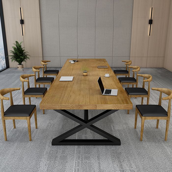 産業用ソリッドウッドオフィスデスク29.53インチの高層執筆デスク