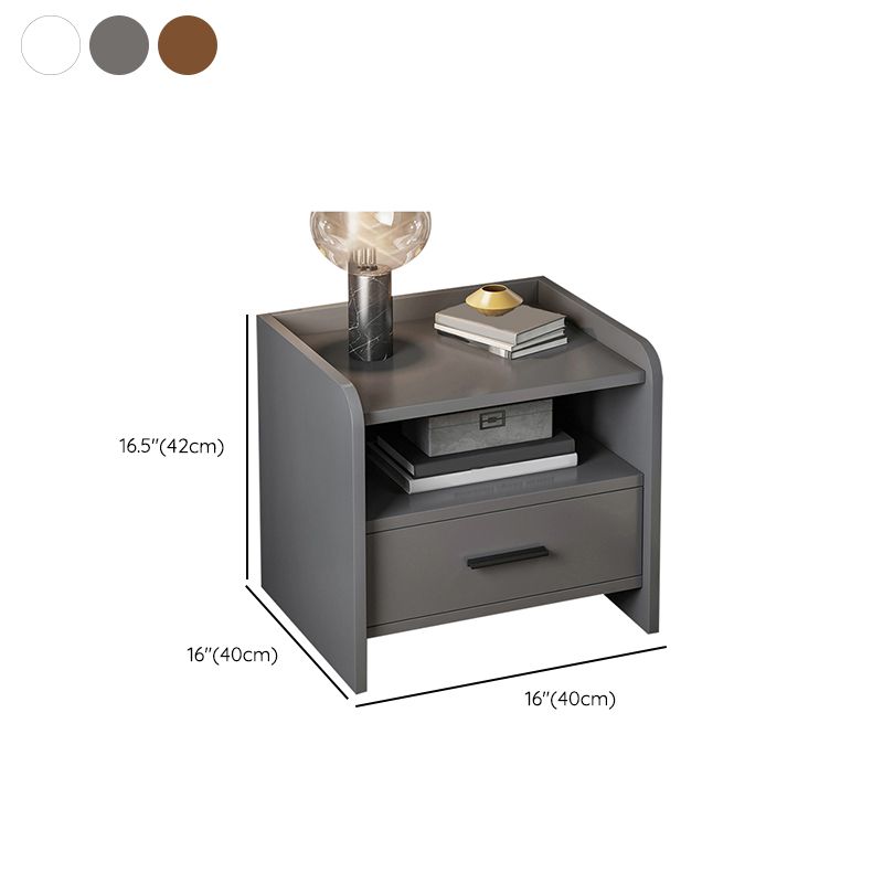 Contemporary Accent Table Nightstand Drawer Storage Night Table ,16.5" Tall Clearhalo 'Bedroom Furniture' 'furn' 'furn_night_stand' 'Furniture' 'night_stand' 'Nightstands' 1200x1200_3a595958-80a7-4026-932c-5eda2d8e6840