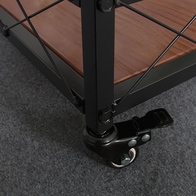 Contemporary Rolling Kitchen Cart Wood Rectangular Kitchen Cart for Dining Room Clearhalo 'furn' 'furn_kitchen_islands_carts' 'Furniture' 'Kitchen & Dining Furniture' 'Kitchen Islands & Carts' 'kitchen_islands_carts' 1200x1200_3a5978b4-67f7-4df4-9bdf-db687829e27b