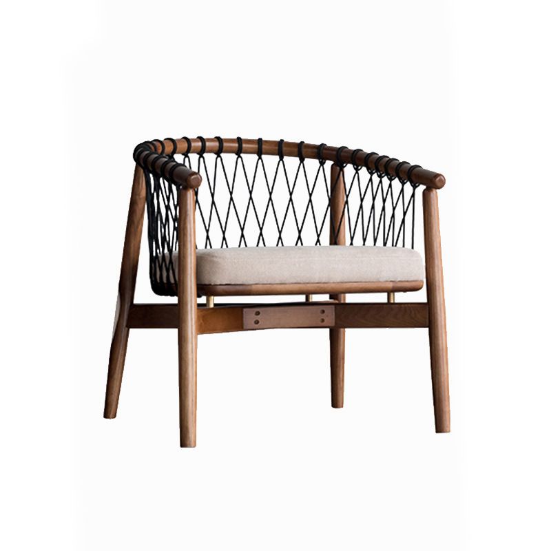 Barrel Accent Chair Solid Wood Arm Chair in Brone with Pillow Back Clearhalo 'Accent Chairs' 'accent_chairs' 'Chairs & Seating' 'furn' 'furn_accent_chairs' 'Furniture' 'Living Room Furniture' 1200x1200_3a59d517-f9c0-457e-837c-82e7e1296d7e