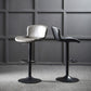 Modern Backrest Rotatable Counter Stool Iron Bar Stool with Cushion and Pedal