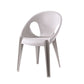 Modern Open Back Side Chair Plastic Arm Chair for Dining Room Bedroom