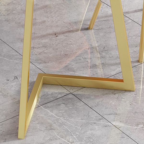 Metal Traditional Luxury Rectangular Dining Table Sintered Stone Table with Sled Base Clearhalo ' dining_table' 'Dining Tables & Seating' 'Dining Tables' 'furn' 'furn_dining_table' 'Furniture' 'furniture_dining_table' 'Kitchen & Dining Furniture' 'kitchen&dining_furn' 'kitchen' 'kitchen_dining_table' 1200x1200_3a5e8dbd-ffd0-4e84-91a9-857a6cdf167f