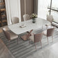 Nordic 1/2/5/6/7 Pieces Dining Set Sintered Stone Dining Table with Leather Chairs Clearhalo 'Dining Room Sets' 'Dining Tables & Seating' 'dining_room_set' 'furn' 'furn_dining_room_set' 'Furniture' 'furniture_dining_room_set' 'Kitchen & Dining Furniture' 1200x1200_3a5f390f-599b-4dd3-8f67-4601247f4719