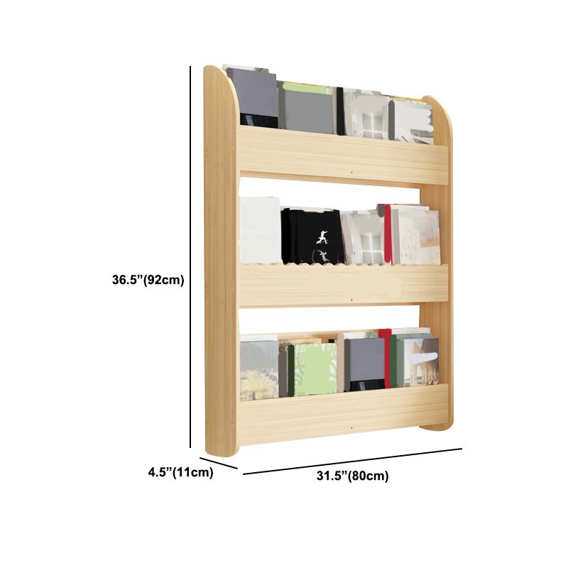 Floating Wooden Shelf Bookcase Modern & Contemporary Bookshelf