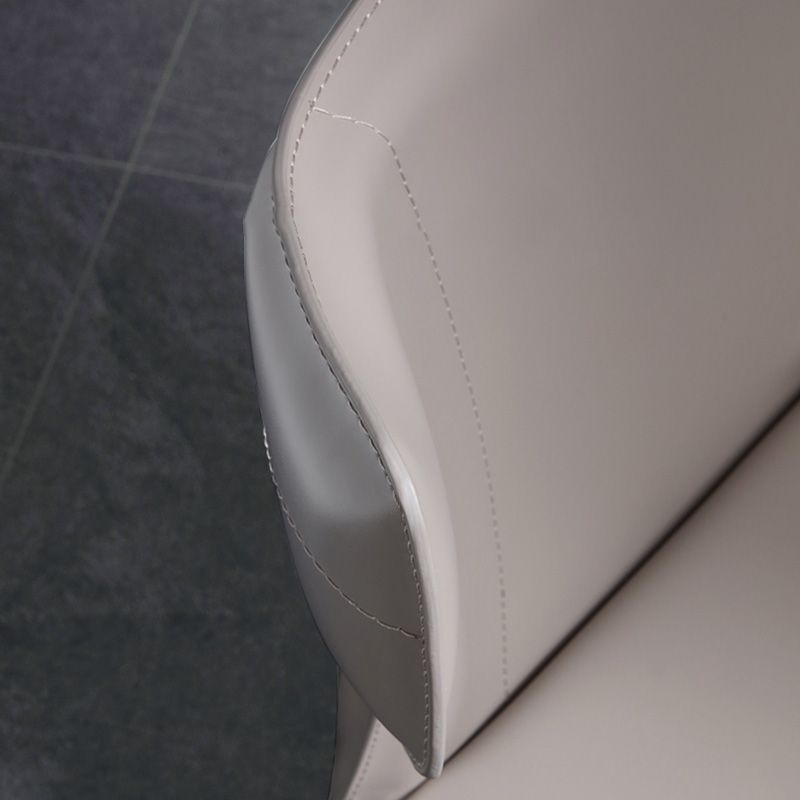 Contemporary Leather Dining Room Chair Wingback Parsons Chair for Home Use