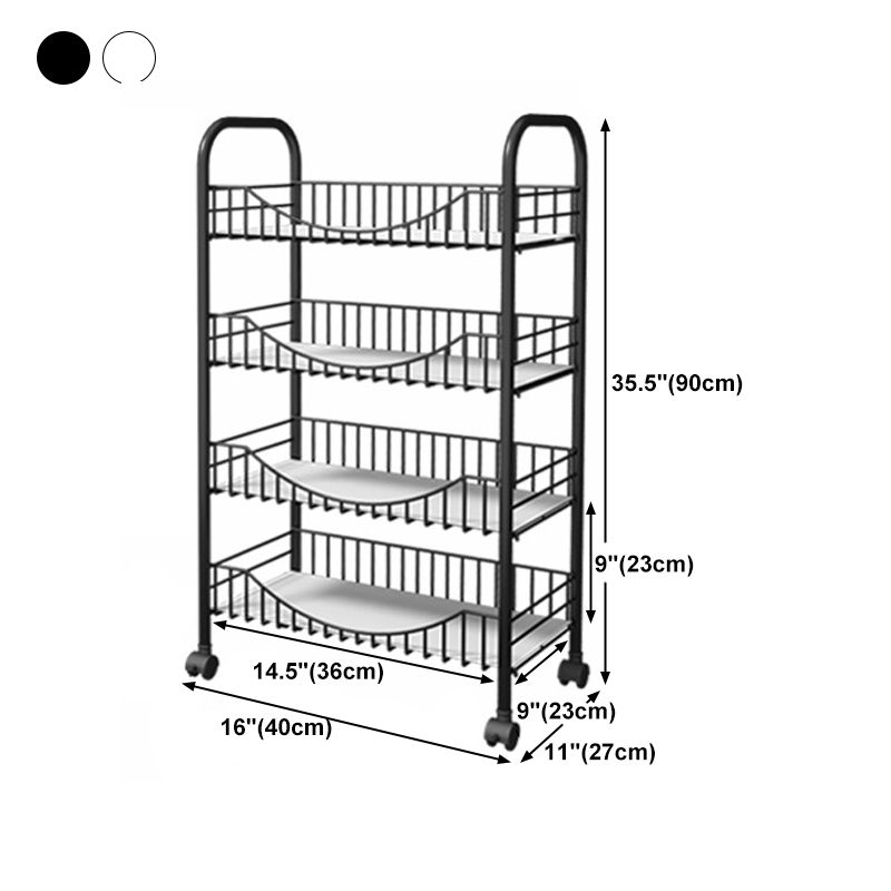 10.63 "W libreria in stile contemporaneo con le ruote per l'home office