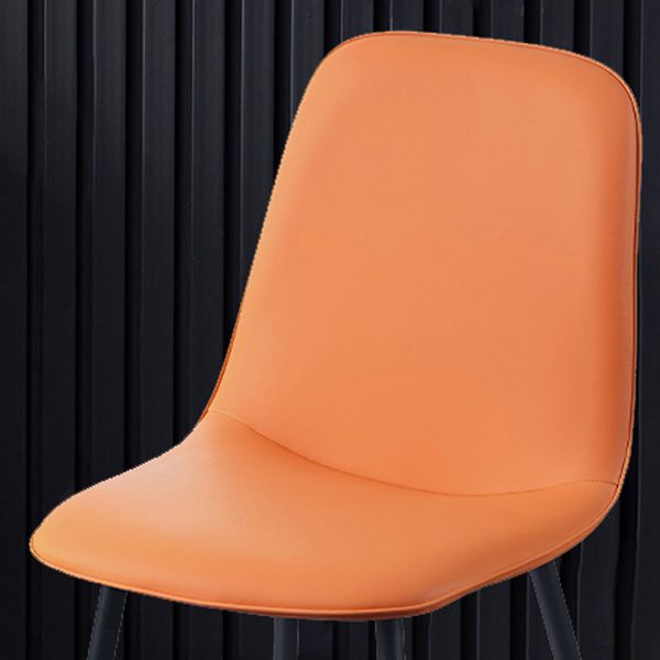 Modern Home Solid Back Side Chair Matte Finish Upholstered Dining Chair Clearhalo ' kitchen&dining_furn' 'Dining Chairs' 'Dining Tables & Seating' 'dining_chair' 'furn' 'furn_dining_chair' 'Furniture' 'furniture_dining_chair' 'Kitchen & Dining Furniture' 'kitchen' 1200x1200_3a67679c-aeb2-4e6d-8e31-fc8d15ff08c0